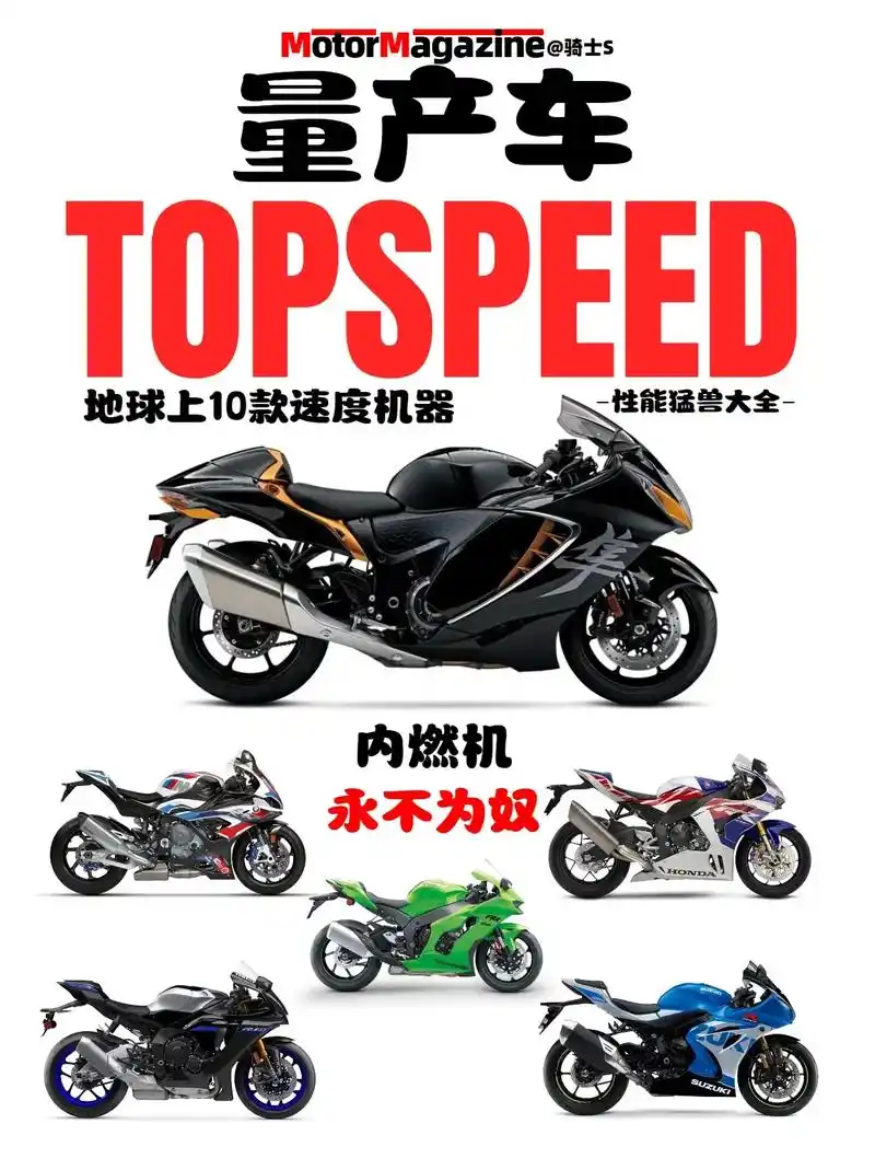 世界上最快的摩托车,10款量产速度机器.从世界各知名机车品牌 - 抖音