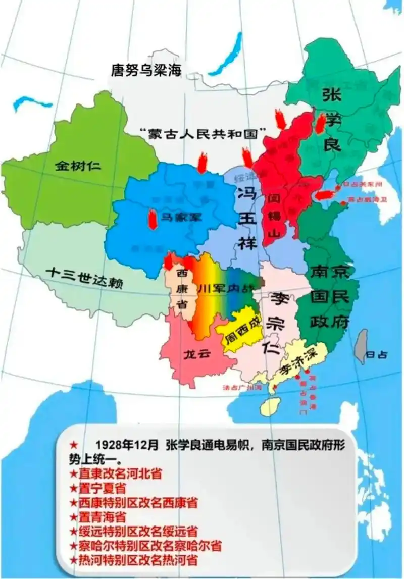 两张民国时期的军阀割据图,老百姓的生活可想而知.