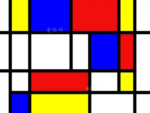 蒙德里安红蓝黄(mondrian-red-blue-yellow)
