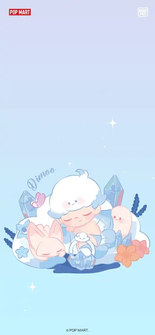 注意查收哦~00popmart泡泡玛特超话#心愿指尖##手机壁纸