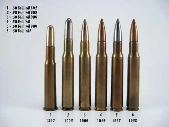 用桥夹给m1903步枪装填子弹,弹仓容量5发早期的m1903步枪使用30-03