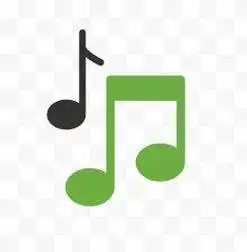 音符音乐卡通扁平化简约手绘图案图标音乐符号单个音符简笔画简笔画