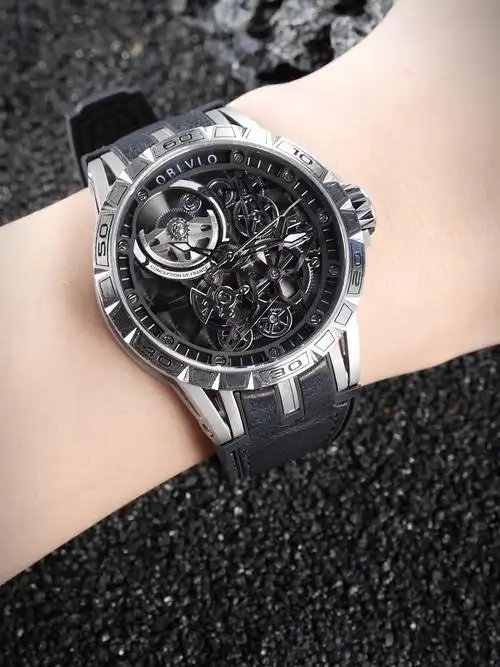 大爆炸镂空表盘机械手表