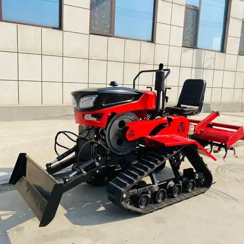 机旋耕机农用机械农业四驱微耕机履带旋耕机开沟机耕地机小型064499