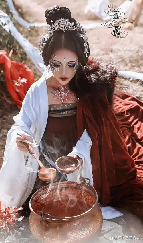 她常驻在奈何桥边,为所有前往投胎的灵体提供孟婆汤,以消除前世的记忆