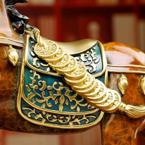 铜马摆件客厅办公室装饰马到成功马上有钱招财骏马一马当先送领导