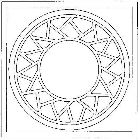 中式花纹镂空黑白图案