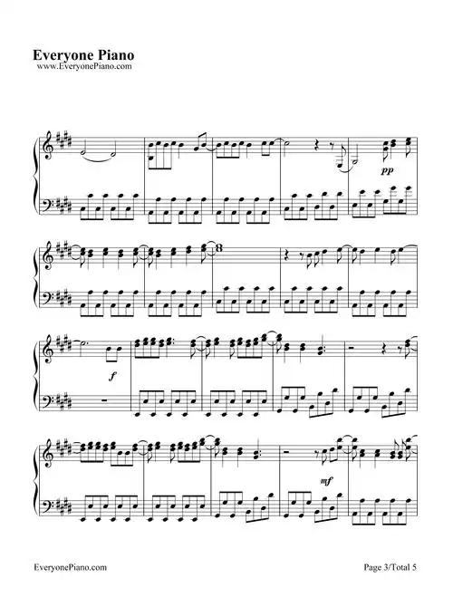 need you now-格莱美获奖歌曲五线谱预览3