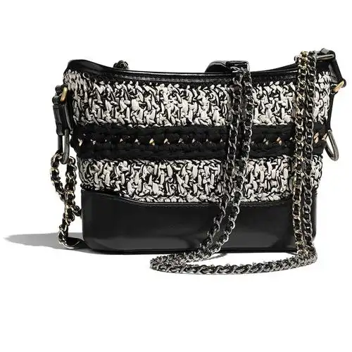 【买手代购】chanel香奈儿女包abrielle小号流浪包藤条小牛皮金色斜