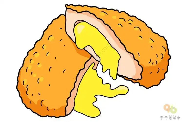 鸡排简笔画怎样画