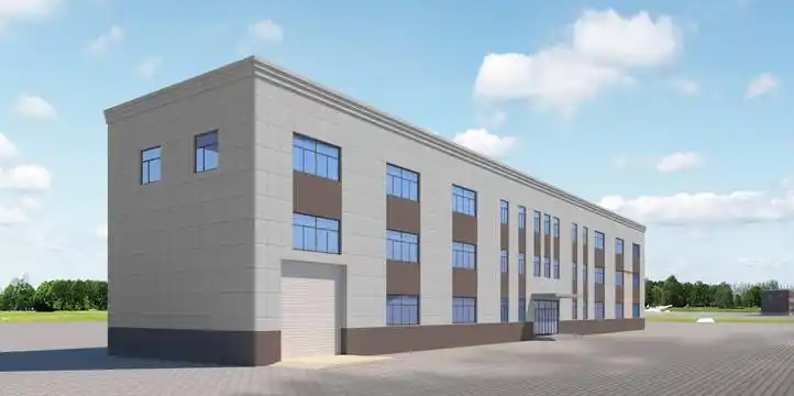 工厂办公楼外观设计案例效果图