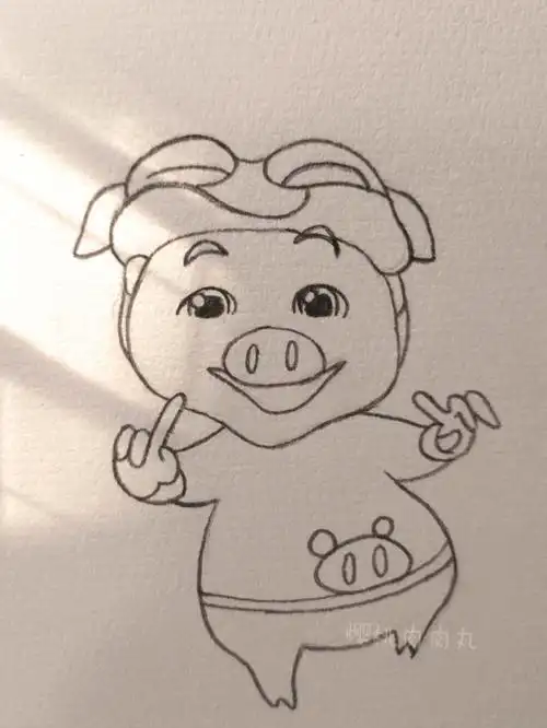 今日简笔画猪猪侠内有教程