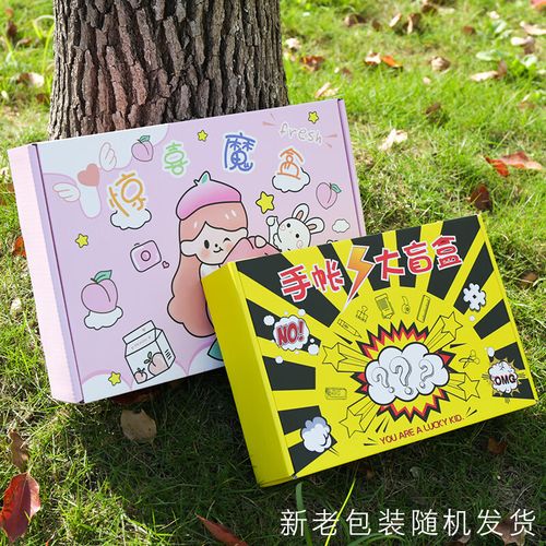 文具盲盒手帐大礼盒女孩学习用品套装手账福袋学生网红幸运盲袋