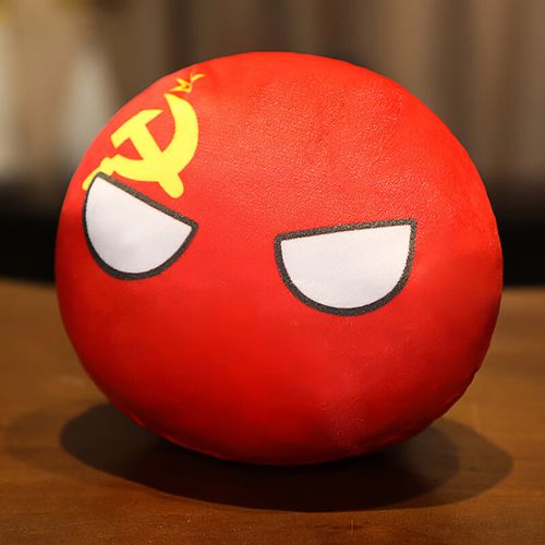 burjuman波兰球抱枕周边会唱歌会学舌苏联跳跳球国家球毛绒玩具二次元