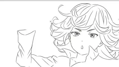 [小林简笔画]绘画动画片《一拳超人》中的战栗龙卷动漫萌娘系简