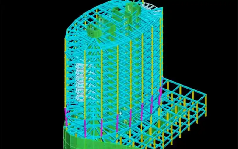 椭圆形框架核心筒高层结构设计计算