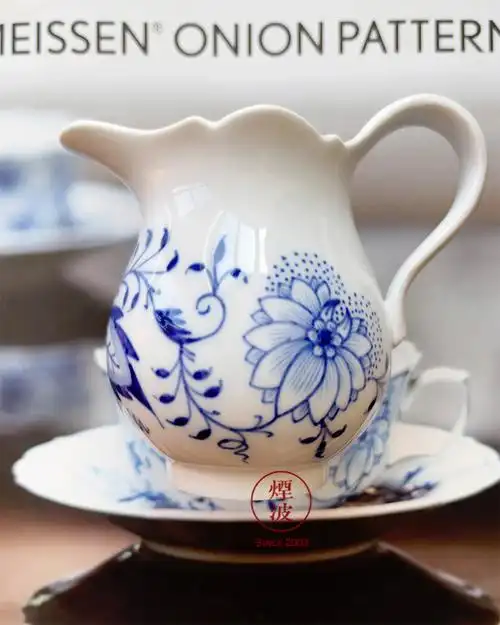 德国meissen梅森瓷器简约洋葱系列奶壶水壶