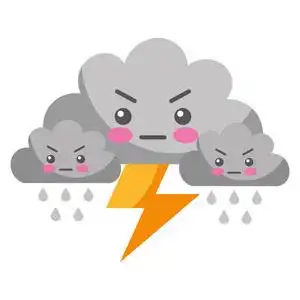 卡通雷电图片大全