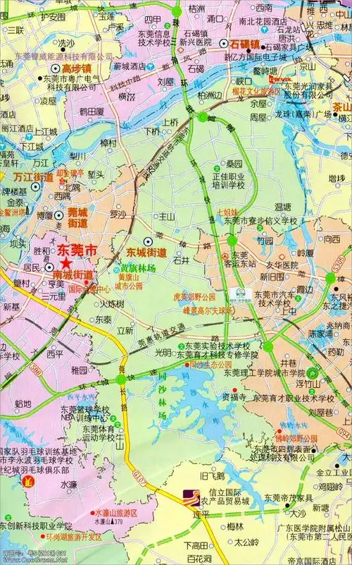 东莞市东城街道地图