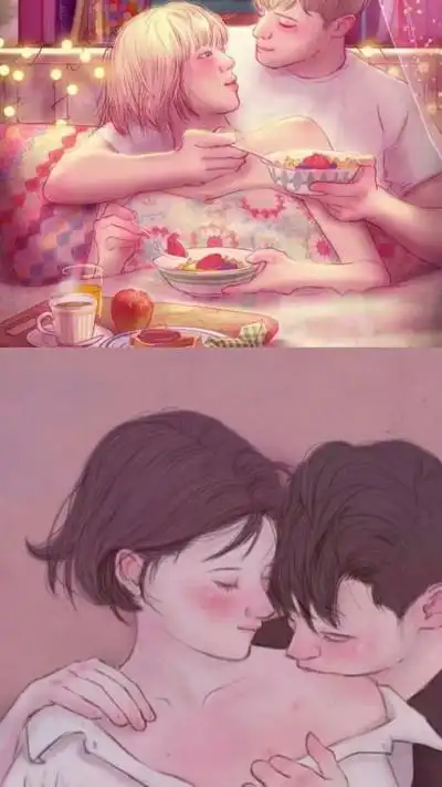 两格图拼接图片欧美壁纸卡通动漫头像个性男女头男女神萌系少女心