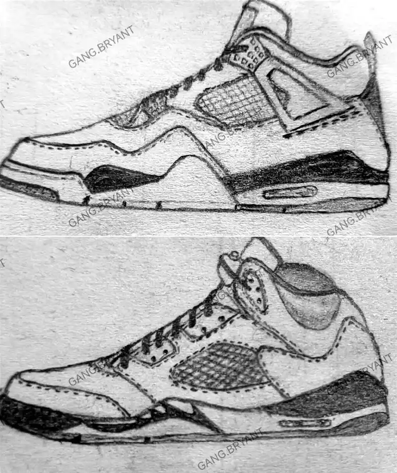 aj 1到14代,铅笔画#画画 #手绘  - 抖音