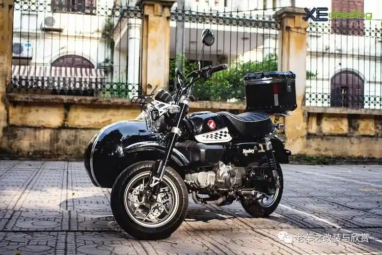 越南改装的125挎子monkey 猴子边三轮