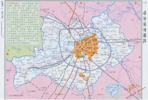 哈尔滨市辖区全图全图查询