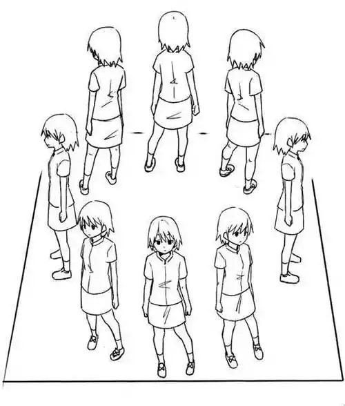 人物的不同角度怎么画教你画角色各种角度的画法