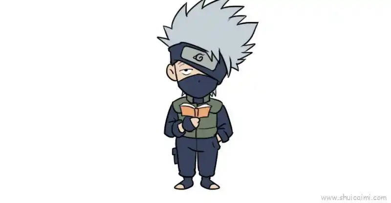 卡卡西儿童画怎么画 卡卡西简笔画好看