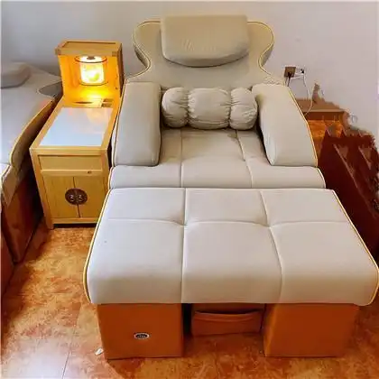 洗脚床跟按摩床二合一足浴沙发足疗沙发洗脚沙发电动足浴沙发