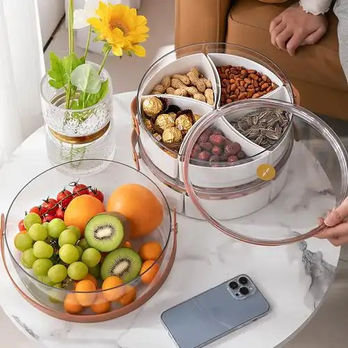 果盘客厅家用茶几糖果盒水果瓜子干果2021新款果盆