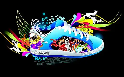 时尚花纹鞋子矢量素材设计元素素材免费下载(图片编号:5996489)-六