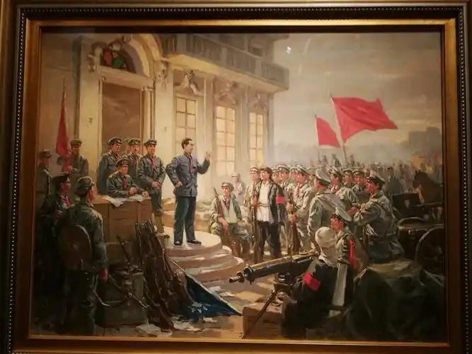 《南昌起义》油画,黎冰鸿1959年作品,中国美术馆藏品.