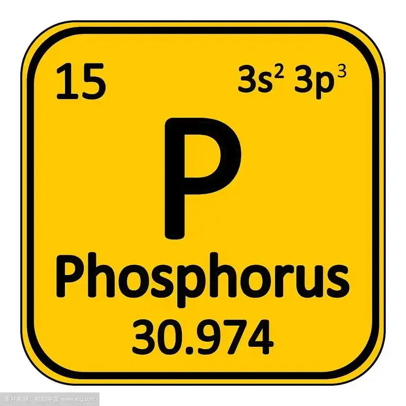 元素周期表中元素磷的图标