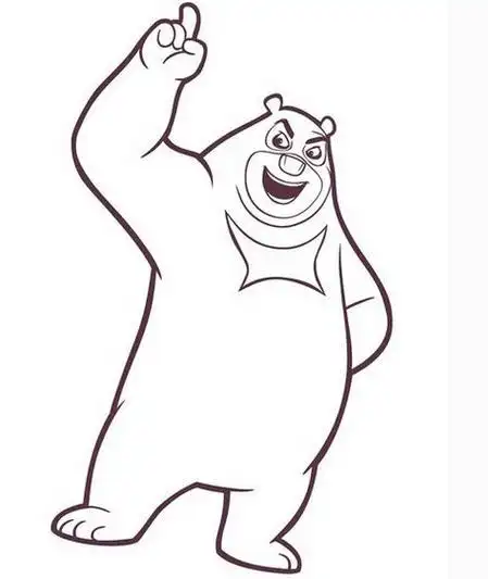 熊简笔画图片大全大图熊怎么画简笔画图解暴力熊简笔画动物简笔画熊大