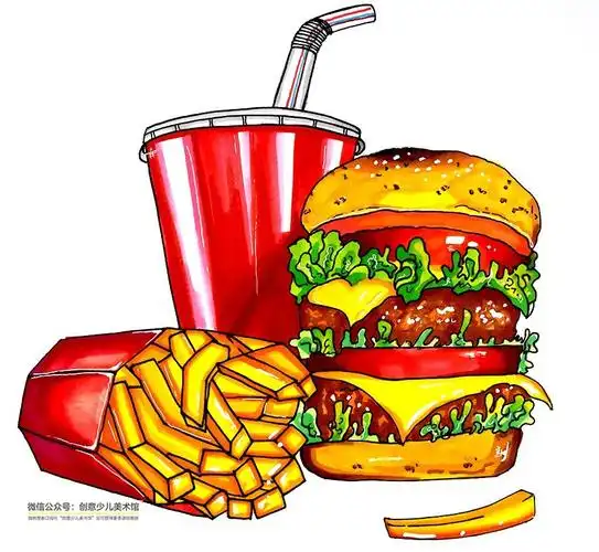 桌布并用水彩笔进行装饰将彩色卡纸剪出不同大小的圆形粘贴在画背景中