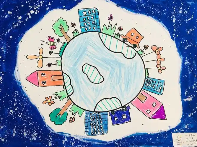 简笔画地球家园