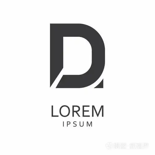 d 字母标志.矢量图标