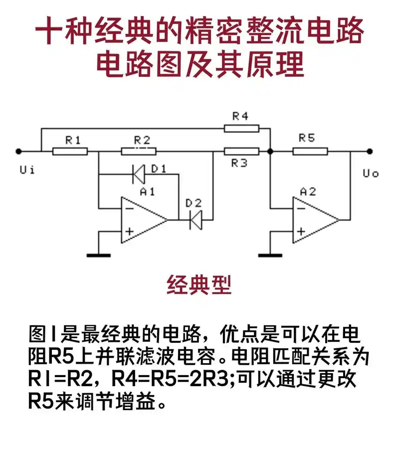 十种经典的精密整流电路电路图及其原理,精密整流电路和普通整流 - 抖