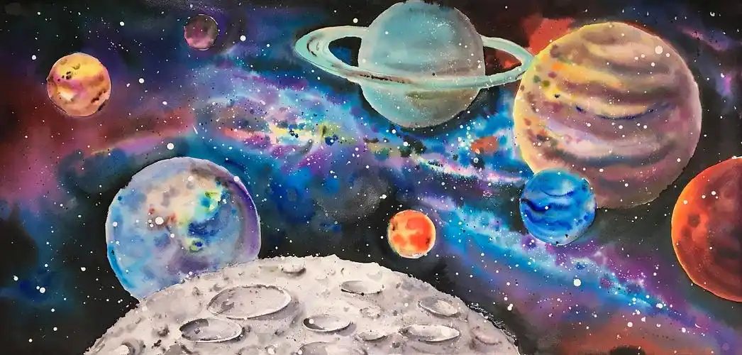 水彩系列 "梦见星球"