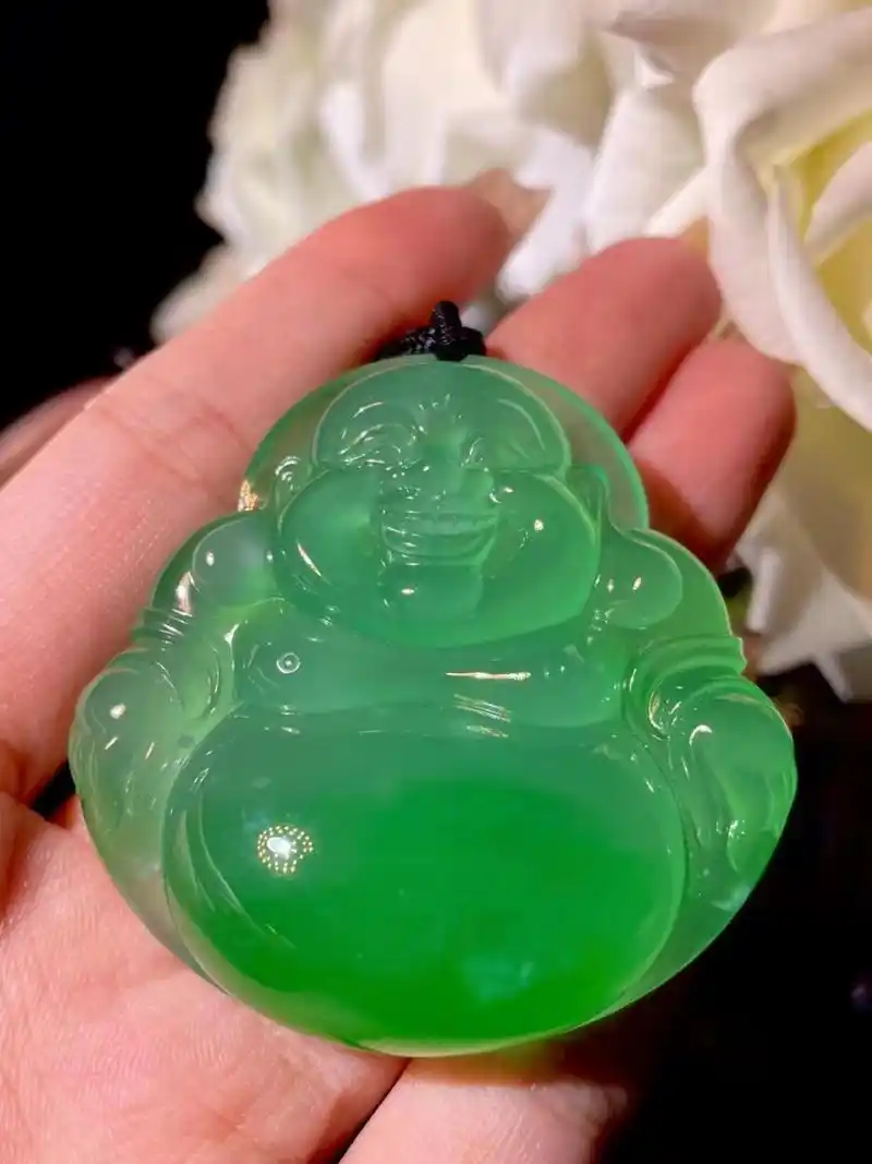 高冰满绿大佛 #翡翠# #翡翠佛公# #翡翠珠宝