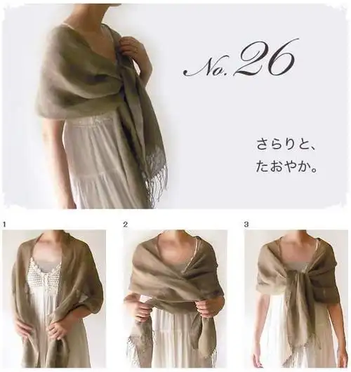 今秋60种最全围巾围法