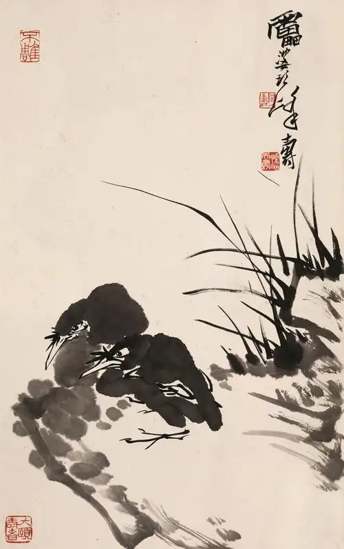 潘天寿(1897-1971) 八哥
