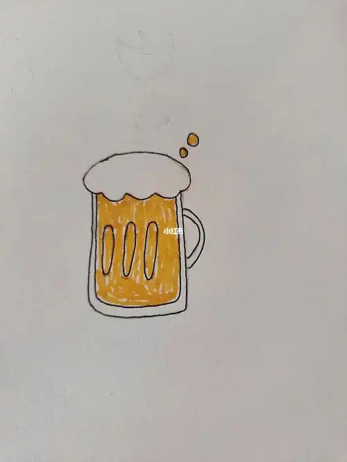 啤酒简笔画