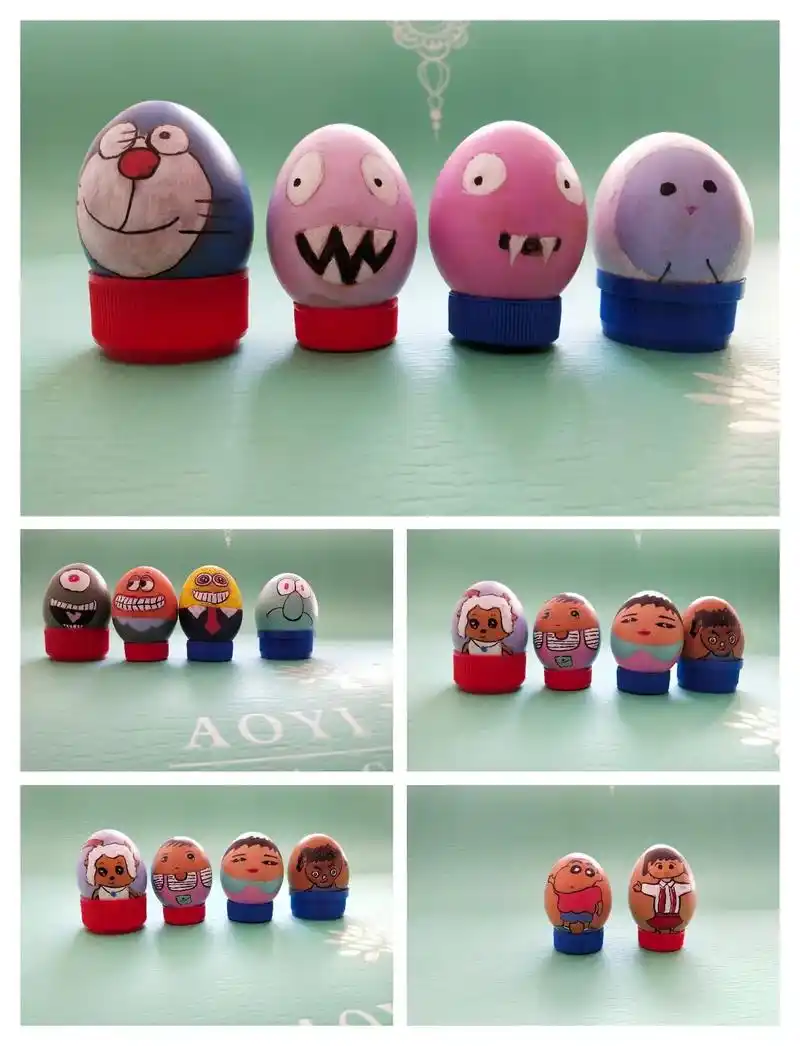 儿童手工蛋壳画##记录成长的每一个瞬间 #记录成长瞬间 #儿 - 抖音