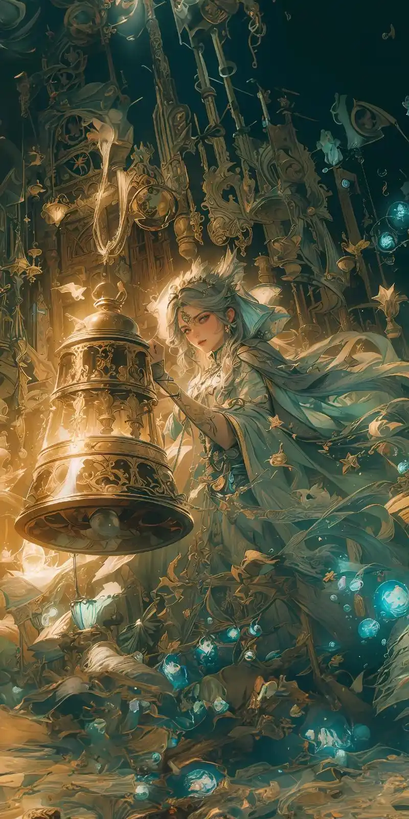 仙路尽头谁为峰,一见无始道成空.无始大帝和无始钟#ai绘画  - 抖音