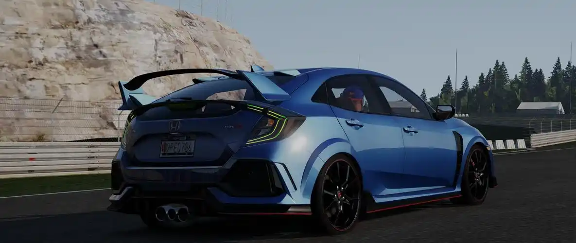 honda civic type-r(fk8) forgive the color lights stickers