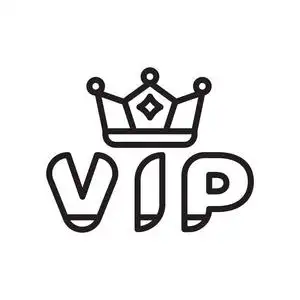 vip 图标矢量隔离在白色背景, vip 标志, 线或照片