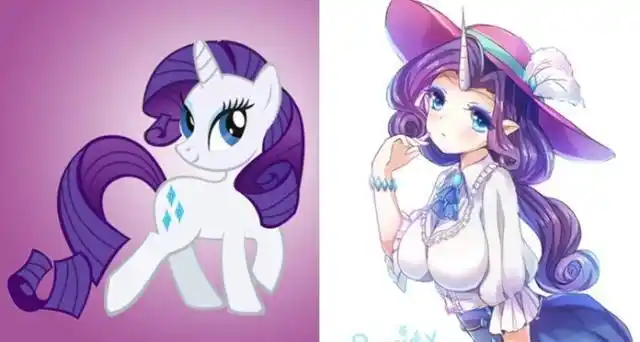 当小马宝莉被拟人后柔柔化身宅男女神珍奇尽显贵族气息