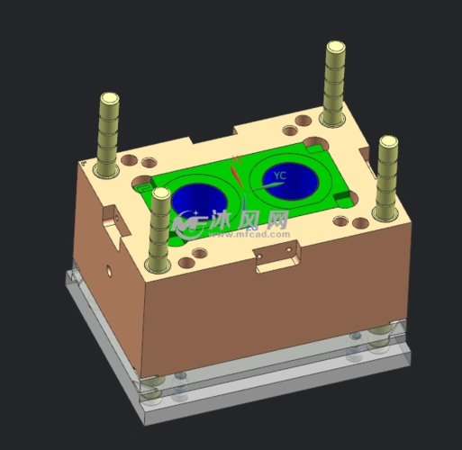 水杯注塑模具模型设计